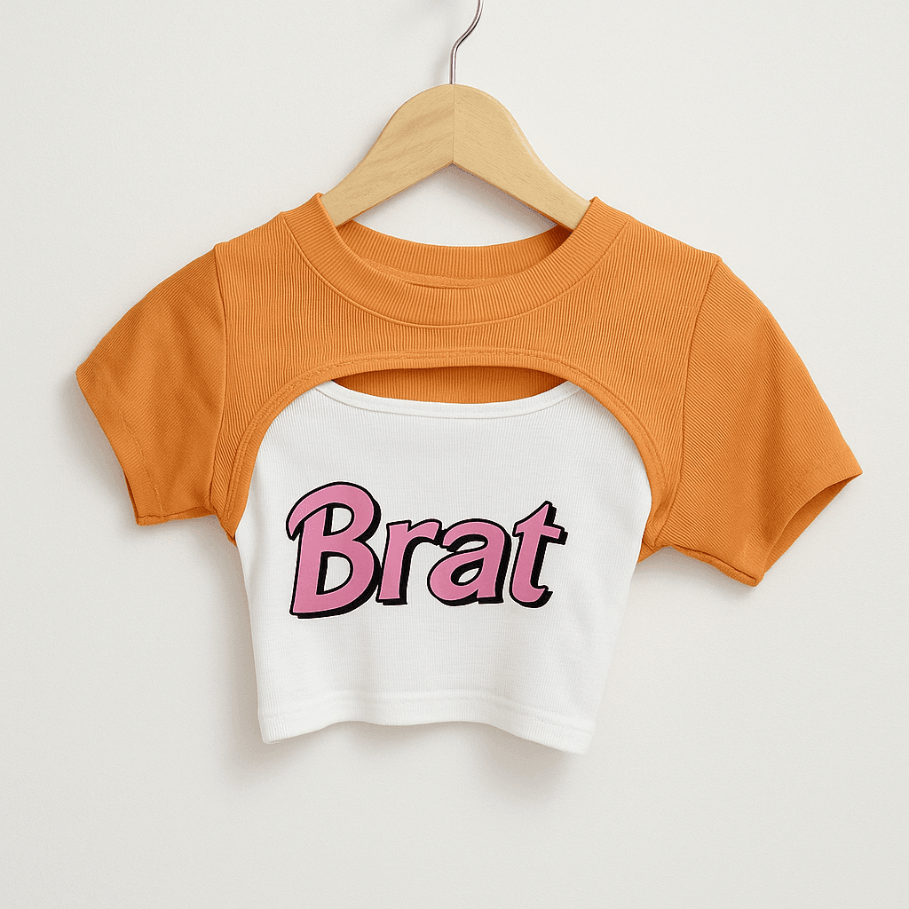 Brat Mode Crop Top - KOREO