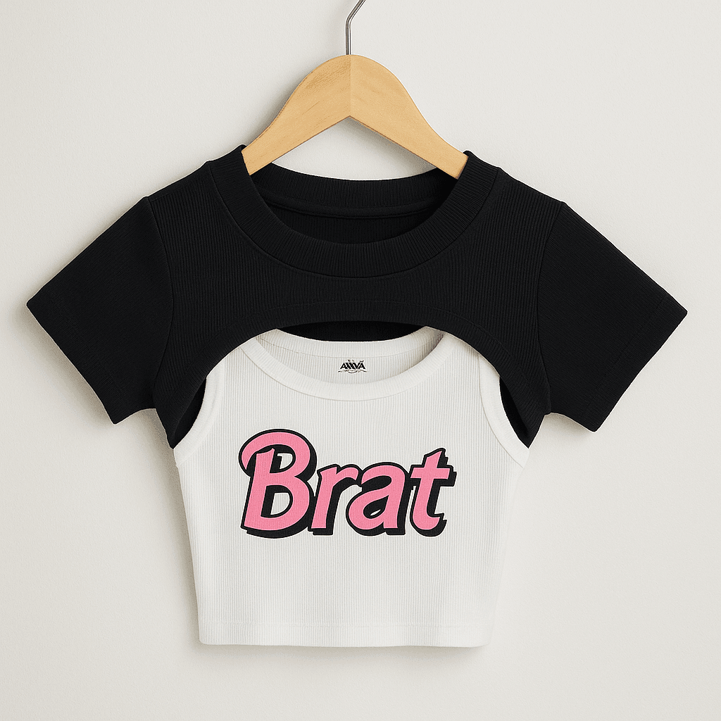 Brat Mode Crop Top - KOREO