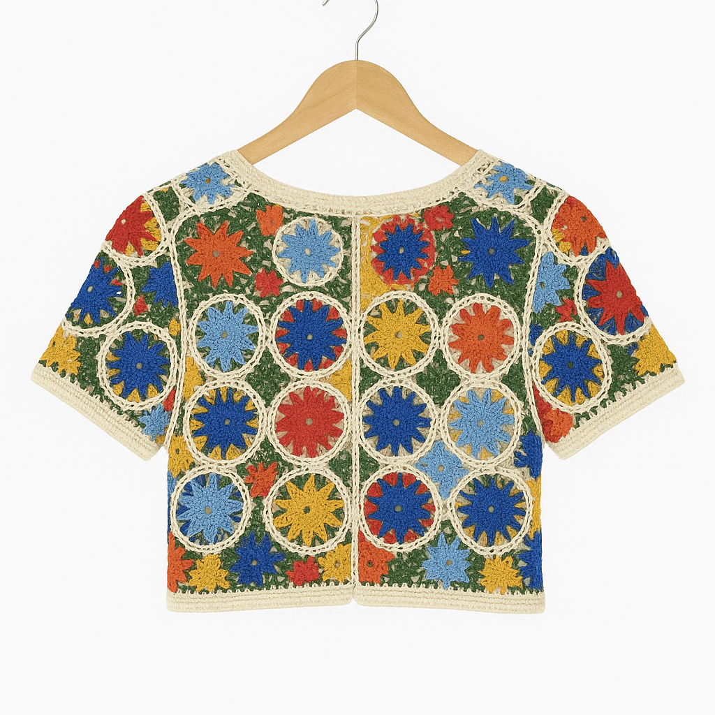 Happy Bloom Crochet Cardigan - KOREO