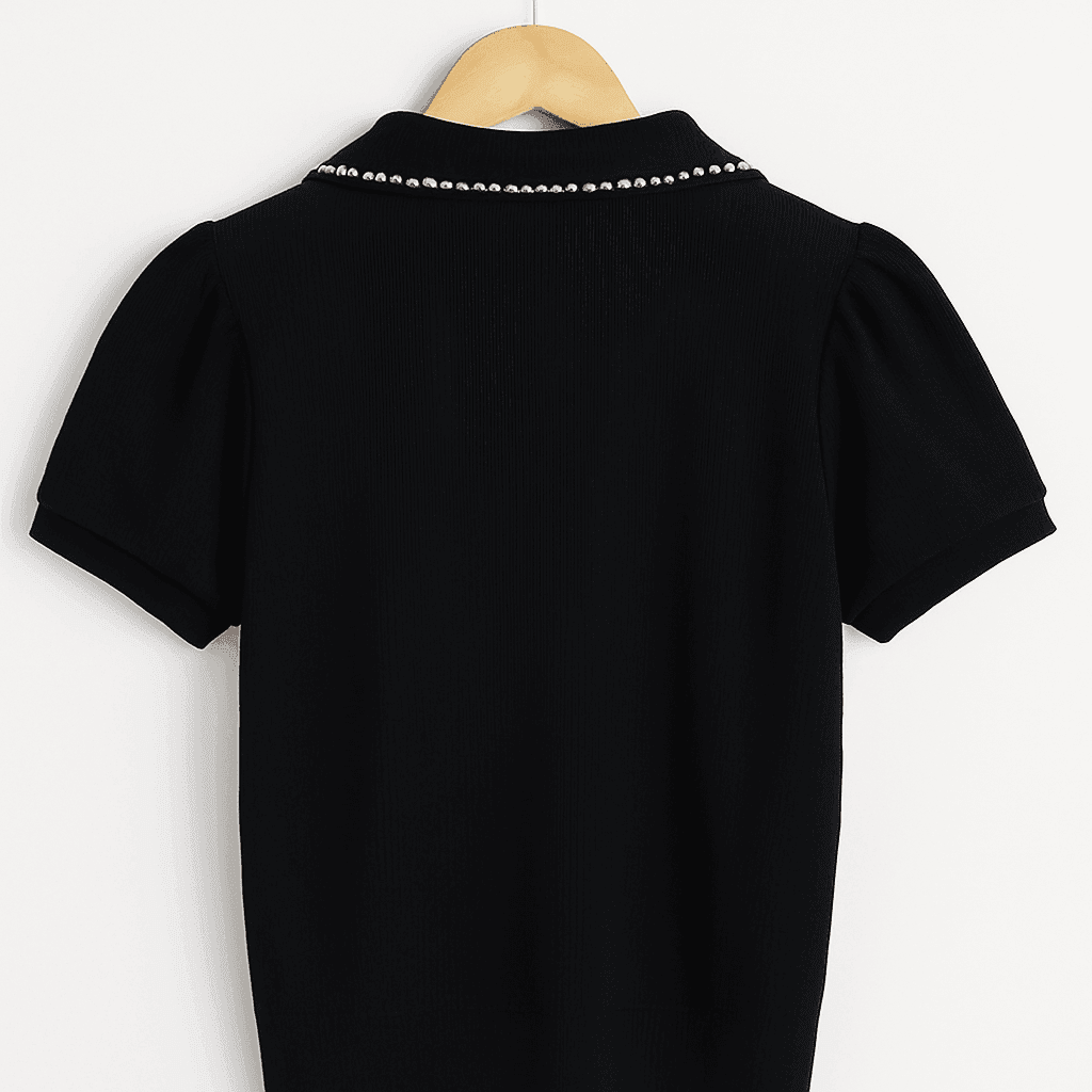 Luxe Pearl Collar Polo - KOREO