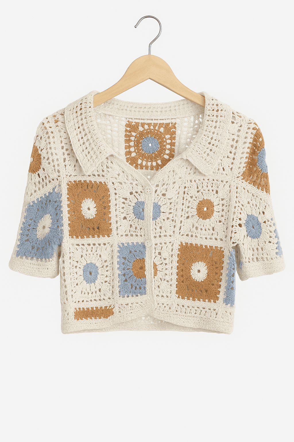 Vintage Bloom Crochet Top - KOREO