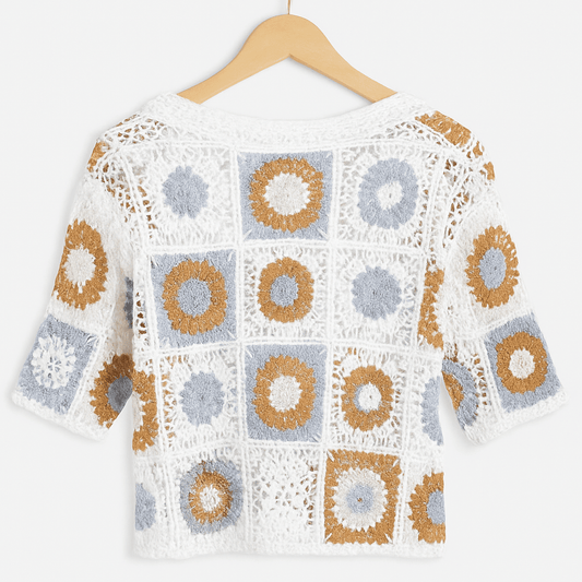 Vintage Bloom Crochet Top - KOREO
